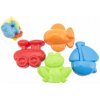 Teddies Formičky Bábovky na piesok 4ks plast 10cm