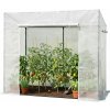 Garden Line SKLENÍK NA PARADAJKY BIELY 200 x 77 x 168/146 cm *0766