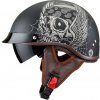 Retro prilba W-TEC Black Heart Longroad Farba Wings Skull, Veľkosť XL (61-62)
