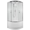 ARTTEC CALYPSO 90 x 90 cm - Parný sprchový box model 8 z činčilového skla PAN04689
