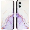 PROTEMIO 79529 ART MARBLE Peňaženkový kryt pre Sony Xperia 10 VI PURPLE