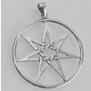 Peter Stone Jewerly. Stříbrný mystický šperk, přívěsek Elfská hvězda. 250539
