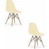 Stolička OSAKA krémová / prírodné nohy x 2 9401 80 00 00