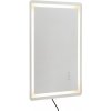 SucceBuy LED kúpeľňové zrkadlo 60x80CM, 3 funkcie proti zahmlievaniu