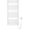 AQUALINE - ORBIT-E elektrické vykurovacie teleso, oblé, 600x1320 600 W, biela ILEO36T