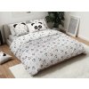 Detská bavlnená posteľná bielizeň PANDA UNICORN biela 60x70 cm | 140x200 cm
