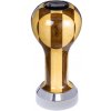 Buna café tamper, šachovnica, lak, TP, 41 mm, nerez lesk, plochý