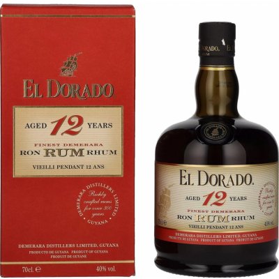 El Dorado Rum 12y 40% 0,7 l (kartón)