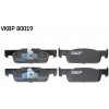 Sada brzdových platničiek kotúčovej brzdy SKF VKBP 80019