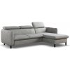 | Rozkladacia rohová sedacia súprava do L NISA, šedá, pravá, s úložným priestorom | PR0001