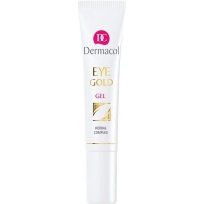 Dermacol Eye Gold Gel - Očný gél proti opuchom, únave a kruhom pod očami 15 ml