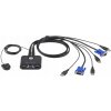 Aten CS-22U-A7 KVM prepínač pre 2xPC s VGA a USB portami