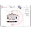 Sada brzdových platničiek kotúčovej brzdy BREMBO P 23 017