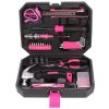 Sada náradia SIXTOL SX3025 HOME PINK 66 66ks