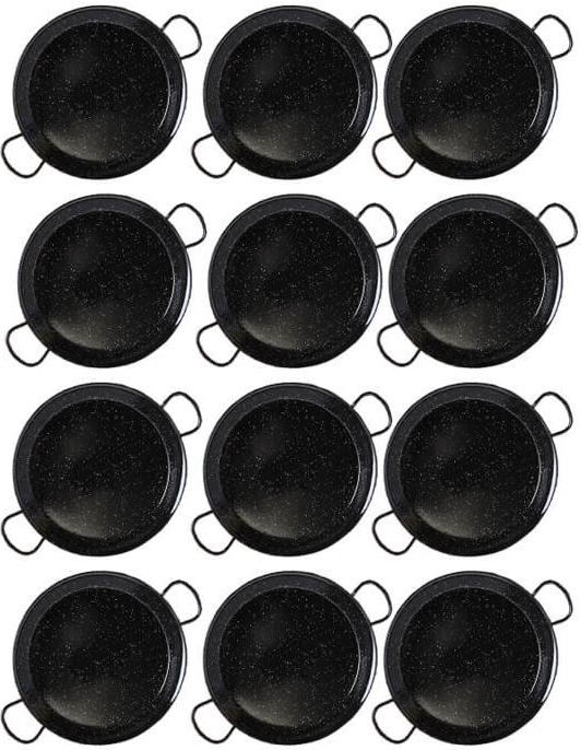 Home Cook Súprava smaltovaných panvic Paella 20 cm 12 ks
