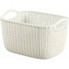 Curver Úložný box Knit 8 l, krémová, 8 l