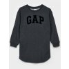 Detské šaty logo GAP Sivá XS Sivá Sivá