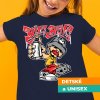 Tričko s potlačou Hip Hop Detský / Unisex Tmavomodrá XXL