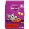 WHISKAS Adult suché krmivo pre dospelé mačky s hovädzím mäsom 3,8 kg