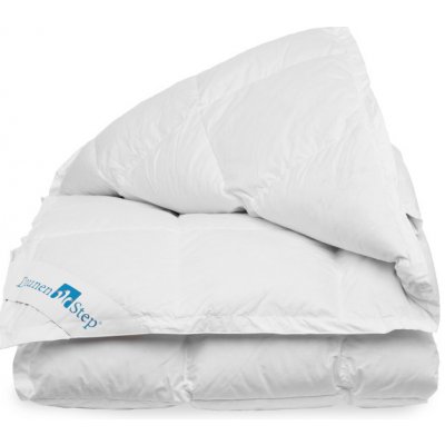 DaunenStep Kvalitný páperový prikrývka zo 100% páperia D600 celoročná 200x220