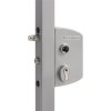 LOCINOX LPKQ ZILV - komplet zámkovej krabice s panikovým zámkom, pre profil 60 až 80 mm, pre krídlové bránky, strieborný LPKQ6060U2L_ZILV