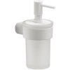 Gedy - Nástenný dávkovač mydla PIRENEI 110 ml mliečne sklo/matná biela PI8102 + záruka 3 roky zadarmo