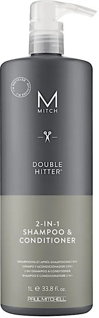 Paul Mitchell Mitch Double Hitter šampón a kondicionér 2 v 1 1000 ml