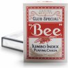 Bicycle Bee Jumbo index na poker Červená