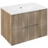 SAPHO CIRASA 69,8 x 45,9 x 52cm skrinka pod umývadlo závesná, dub alabama strip, CR701-2322