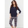 Dámske pyžamo Italian Fashion Dona r.3/4 sp.3/4 Farba: Modrá - tmavo, Veľkosť: XL