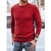 Dstreet Men's classic burgundy sweater WX1933 tmavočervená