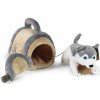 Rappa Plyšový pes Husky s prepravkou 13 cm ECO-FRIENDLY
