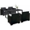 Súprava záhradného nábytku Nero IV Set 4 miesta grafitová