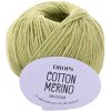 Pletacia vlna Drops COTTON MERINO UNI COLOUR 10 zelená
