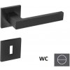 Naturel SQUARE WC gombík WC čierna matná