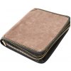 Obal na knihu se zipem Barva kůže: Hnědá semiš (D32)