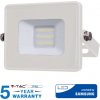 V-TAC LED reflektor 10W 800lm SAMSUNG CHIP Slim biely - 5 ROČNÁ ZÁRUKA! Farba svetla: studená (6400K)