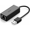 Ugreen CR110 sieťový adaptér USB 2.0 - RJ45, čierny (20254)