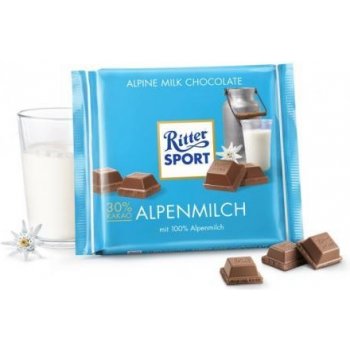 Ritter Sport mliečna čokoláda 100g od 1,69 € - Heureka.sk