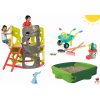 Smoby set preliezačka Multi-Activity Tower na šplhanie so šmykľavkou a pieskovisko s krycou plachtou a fúrikom 840201-13