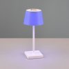 Reality Leuchten Stolová LED lampa Sanchez, RGBW a stmievač, biela - R54126131