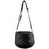 DIANA dámska crossbody koženková kabelka Čierna