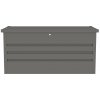 Záhradný box G21 Denver 400 L, metalický šedý plechový