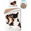 Halantex · Bavlnené posteľné obliečky psíkovia Papillon a Bulteriér - 100% bavlna - 70 x 90 cm + 140 x 200 cm