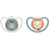 NUK Perfect Match Air Night 0-6 m cumlík Firefly/Lion 2 cm