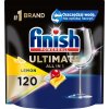 Kapsule do umývačky riadu FINISH Powerball Ultimate All in 1 Lemon - 120 ks