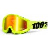 100% detské okuliare Accuri MX MTB Fluo Yellow červené zrkadlové sklá 100% 50310-004-02