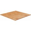 vidaXL Štvorcová stolová doska bledohnedá 90x90x2,5 cm lakovaný dub 343033