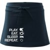 Stolný tenis - eat sleep - Športová sukne - two in one - M ( Tmavomodrá (takmer čierna) )