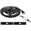 USB LED reťazec 5050 40 RGB LED čierny substrát 10mmx20cm s MINI driverom.